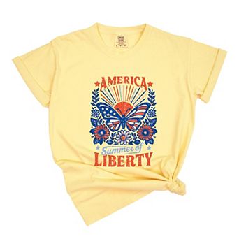 Simply Sage Market America Summer Of Liberty Distressed Garment Dyed Tee