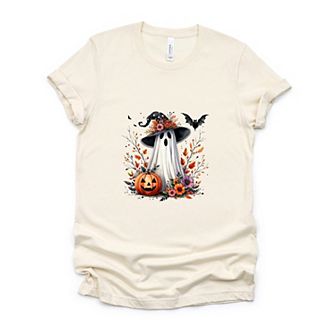 Spooky Ghost Black Hat - Women's Short Sleeve Graphic T-Shirt