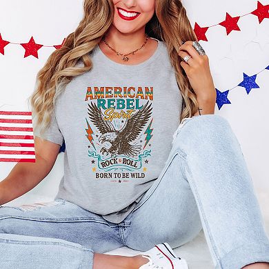 Simply Sage Market American Rebel Spirit Distressed Short Sleeve Tee