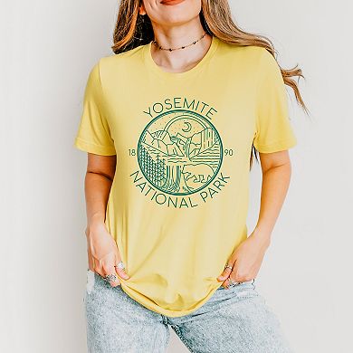 Yosemite National Park - Women's Short Sleeve Graphic T-Shirt