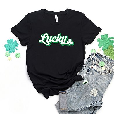 Lucky Outline - Women's Short Sleeve Graphic T-Shirt