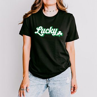 Lucky Outline - Women's Short Sleeve Graphic T-Shirt