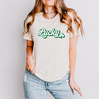 Lucky Outline - Women's Short Sleeve Graphic T-Shirt