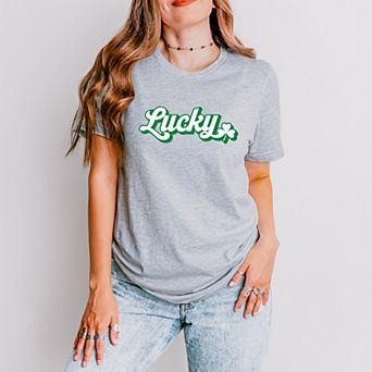 Lucky Outline - Women's Short Sleeve Graphic T-Shirt