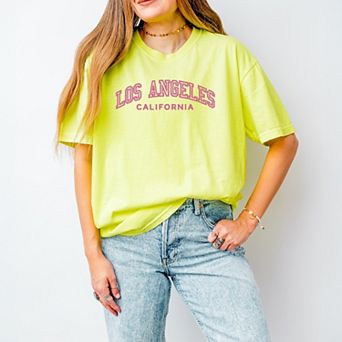 Simply Sage Market Embroidered Los Angeles CA Garment Dyed Tee