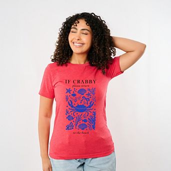 Simply Sage Market If Crabby Please Return Collage Short Sleeve Tee