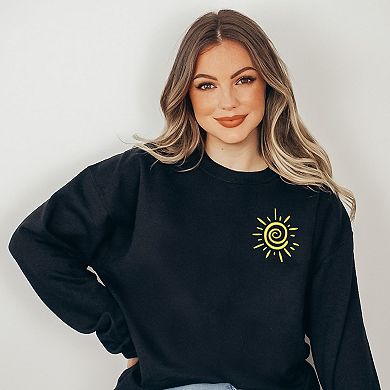 Simply Sage Market Embroidered Summer Sun Sweatshirt