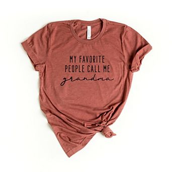 Simply Sage Market My Favorite People Call Me Grandma Short Sleeve Tee