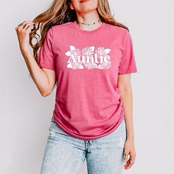 Simply Sage Market Auntie Sunflowers Short Sleeve Tee