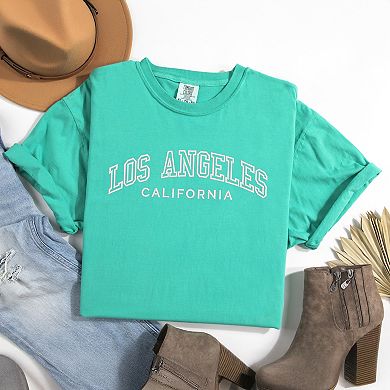 Simply Sage Market Embroidered Los Angeles CA Garment Dyed Tee