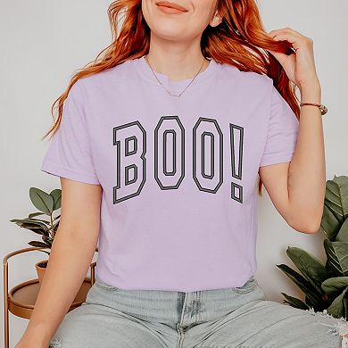 Simply Sage Market Embroidered Boo Arched Garment Dyed Tee