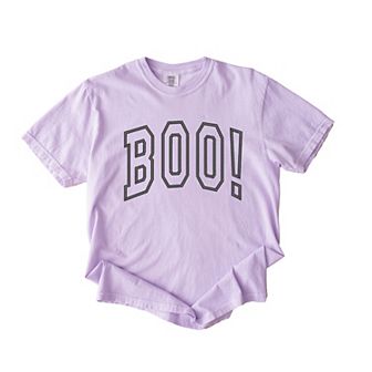 Simply Sage Market Embroidered Boo Arched Garment Dyed Tee