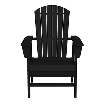 Dylan Outdoor Patio Shell-back Adirondack Dining Chair Weather Resistant
