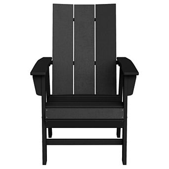 Outdoor Patio HDPE Plastic Modern Adirondack Dining Chair