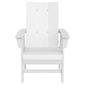 Outdoor Patio HDPE Plastic Modern Adirondack Dining Chair