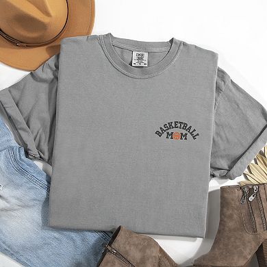 Simply Sage Market Embroidered Basketball Mom Garment Dyed Tee