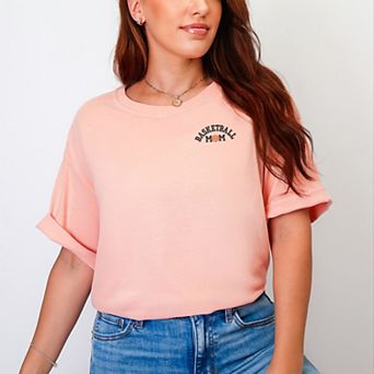 Simply Sage Market Embroidered Basketball Mom Garment Dyed Tee