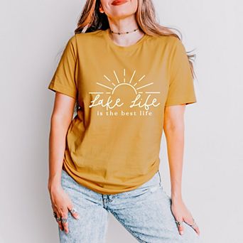 Simply Sage Market Lake Life Is The Best Life Sun Short Sleeve Tee