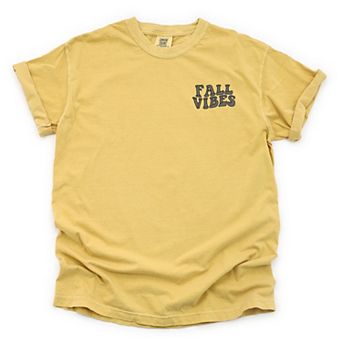 Simply Sage Market Embroidered Fall Vibes Retro Garment Dyed Tee