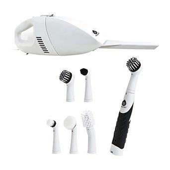 Deep Cleaning Duo Bundle: Cordless Power Scrubber Cleaning Brush + Pursonic Car Vacuum Cleaner