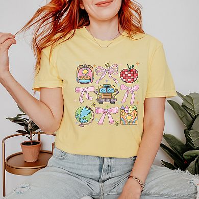 Simply Sage Market Coquette School Chart Sparkle Garment Dyed Tee