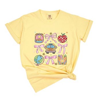 Simply Sage Market Coquette School Chart Sparkle Garment Dyed Tee