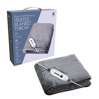 Electric Soft Microplush Heated Blanket Throw