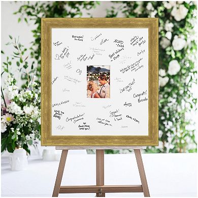 Angled Signature Mat Picture Frame, Photo Frame Guest Book Alternative Weddings, Graduations