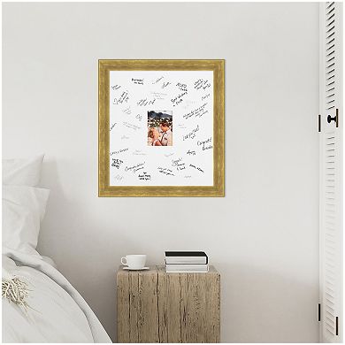 Angled Signature Mat Picture Frame, Photo Frame Guest Book Alternative Weddings, Graduations