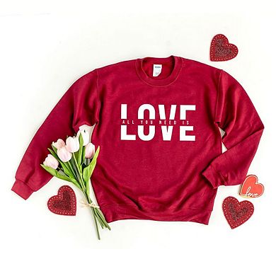 Love Is All You Need Split Sweatshirt
