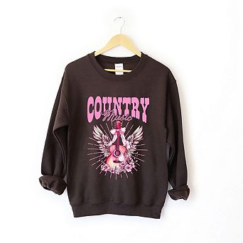 Coquette Country Music Sweatshirt