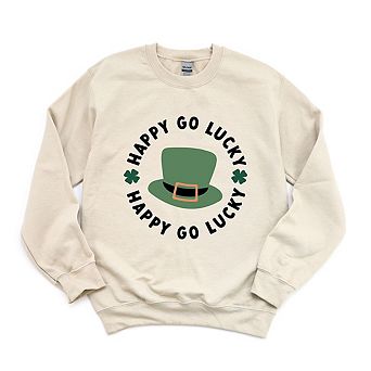 Happy Go Lucky Hat Sweatshirt