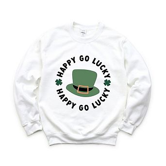Happy Go Lucky Hat Sweatshirt