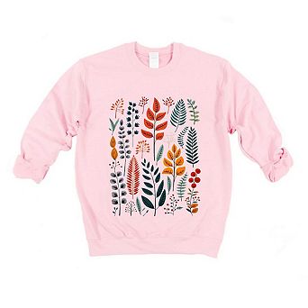Winter Leaves - Womens Graphic Sweatshirt