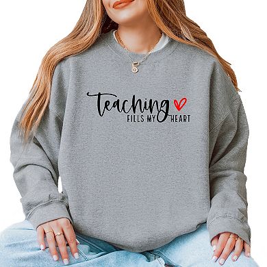 Simply Sage Market Teaching Fills My Heart Sweatshirt