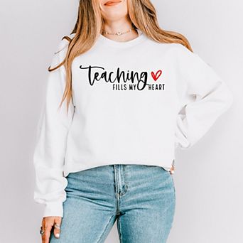 Simply Sage Market Teaching Fills My Heart Sweatshirt