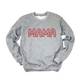 Mama Leopard Hearts Sweatshirt