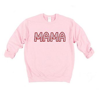 Mama Leopard Hearts Sweatshirt