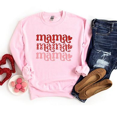 Mama Stacked Hearts Sweatshirt