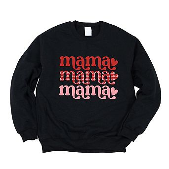 Mama Stacked Hearts Sweatshirt