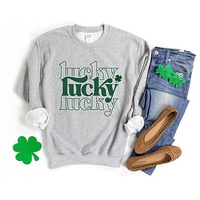 Lucky Clover Stacked Sweatshirt