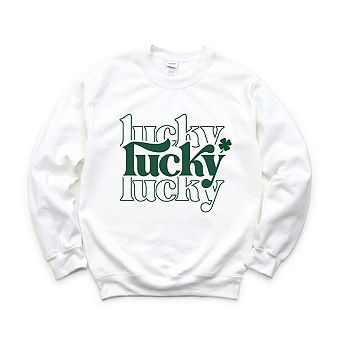 Lucky Clover Stacked Sweatshirt
