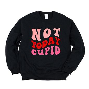 Not Today Cupid Retro Sweatshirt