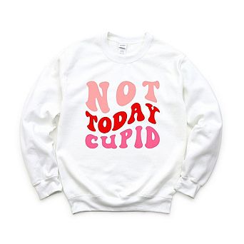 Not Today Cupid Retro Sweatshirt