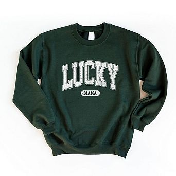 Lucky Mama Distressed Sweatshirt