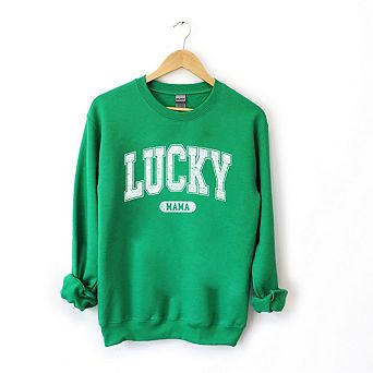 Lucky Mama Distressed Sweatshirt