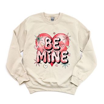 Be Mine Pink Heart Sweatshirt