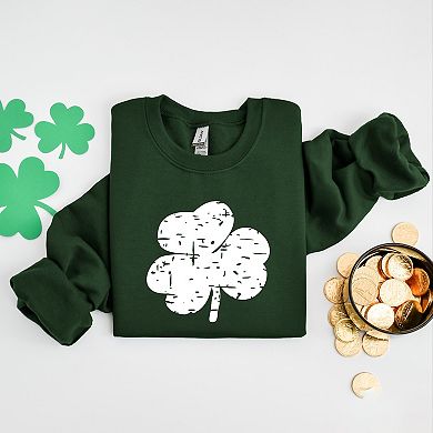 Simply Sage Market Grunge Clover Sweatshirt