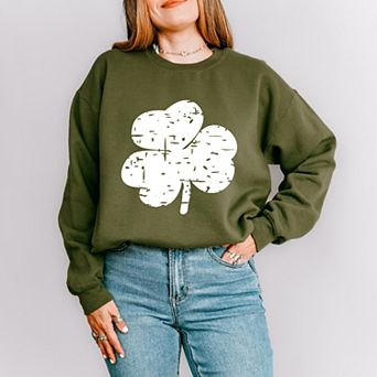 Simply Sage Market Grunge Clover Sweatshirt