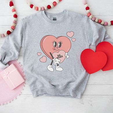 Be Mine Heart Cartoon Sweatshirt